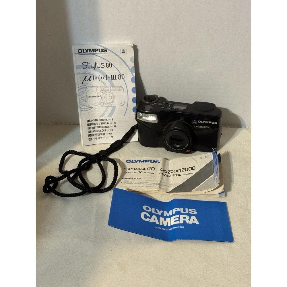 Olympus Zoom 2000 35mm‎ Film Camera Quartz Date 38-70mm AF Lens Tested READ